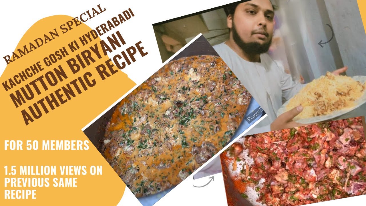 Sare raaz benaqab | Hyderabadi kachche gosht ki zafrani mutton dam biryani- world famous Ramadan spl