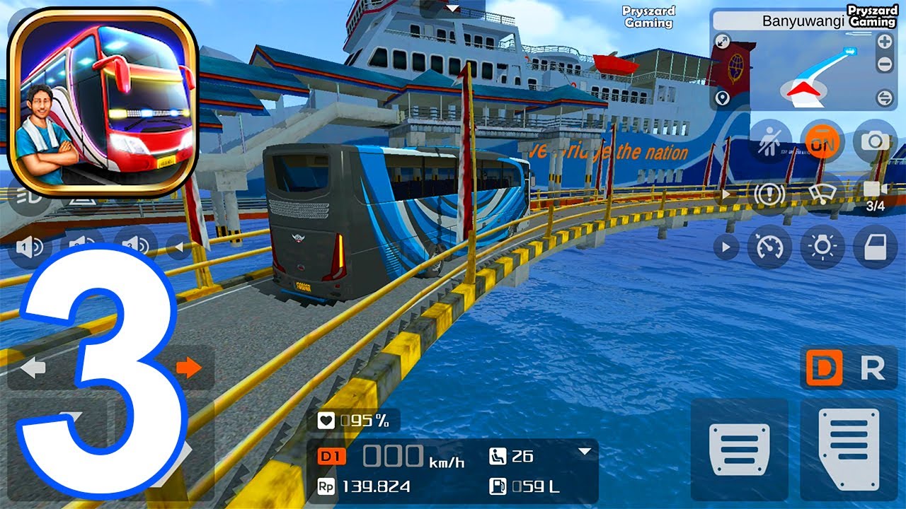 Bus Simulator Indonesia - Gameplay Part 3 BUSSID Missing The Route To The Ferry (iOS, Android)