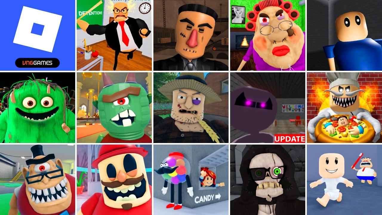 Roblox, Mrs DAYDREAM'S DAYCARE, OLD PSYCHO'S FACTORY, ESCAPE MR. NIGHTMARE SCHOOL, DHUUR'S