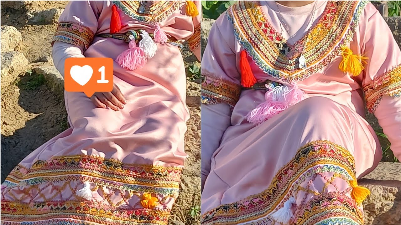خياطة جبة قبائلية للبنات (10-11 سنة) بطريقة سهلة جداً للمبتدئات.