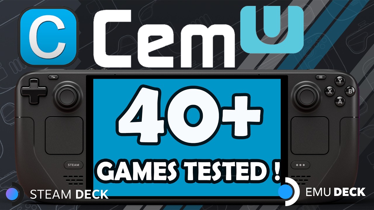 40+ Wii U Games Tested on Steam Deck | Cemu Full Performance Test
