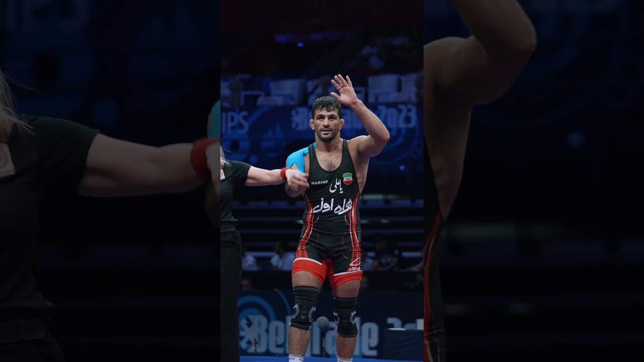 Even with a taped right shoulder, Hassan #YAZDANI 🇮🇷 still picked up an early round pin