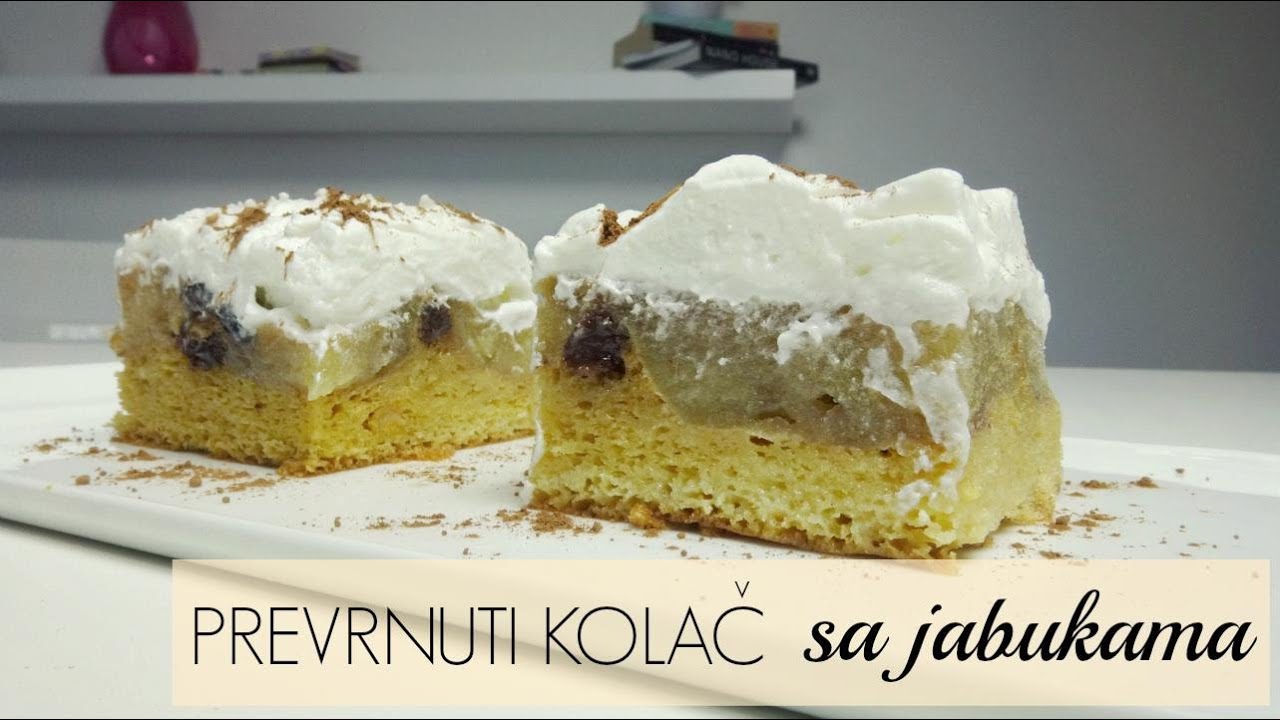 Prevrnuti kolac sa jabukama