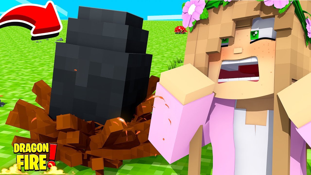 HUNT FOR THE BLACK DRAGON EGG! Minecraft Dragon Fire