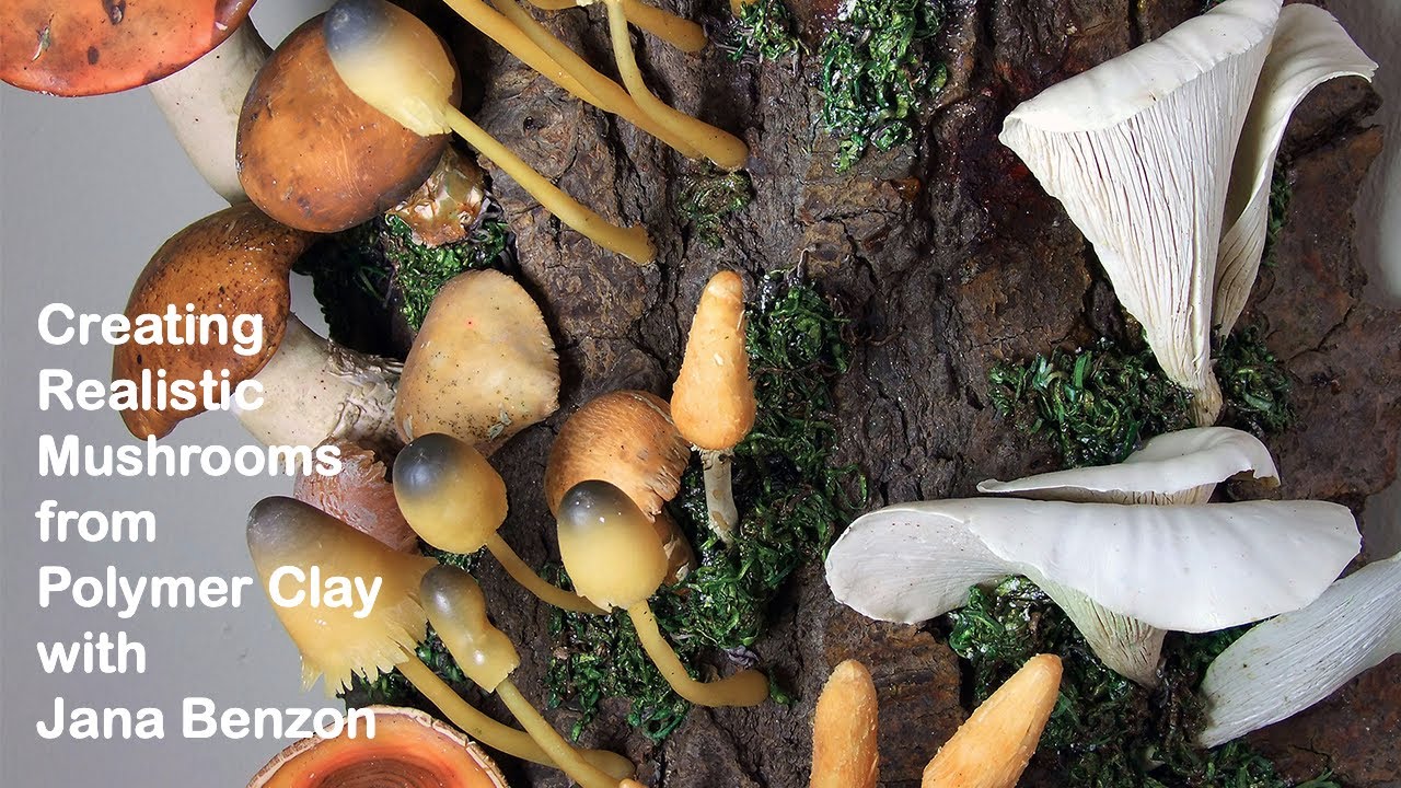 Sneak Peek of How to Create Realistic Mushrooms from Polymer Clay with Jana Benzon