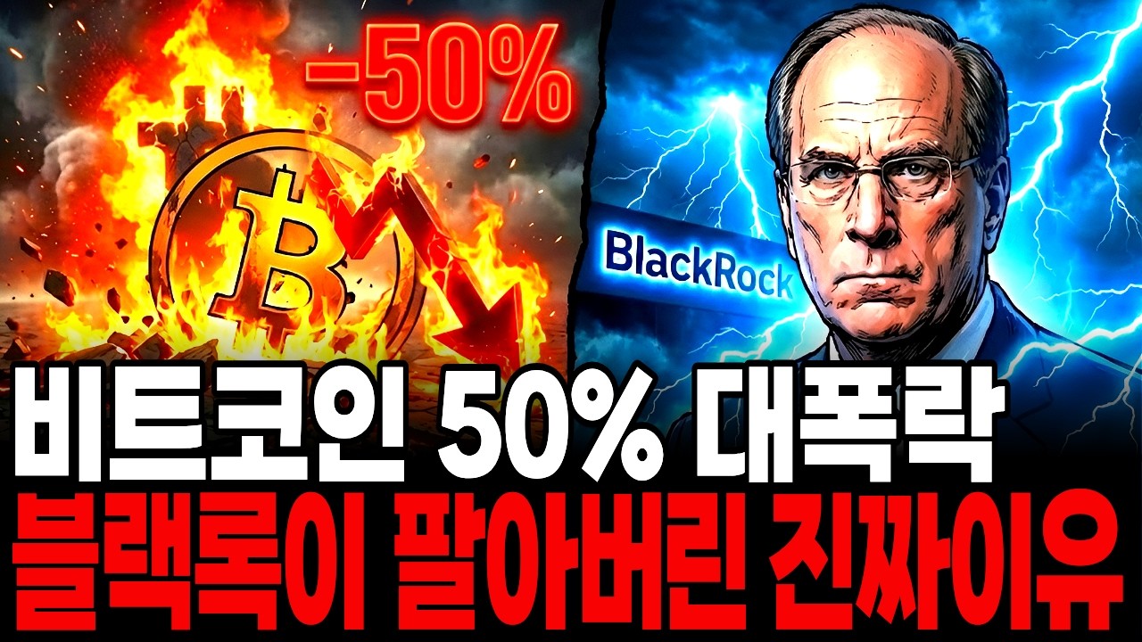 비트코인 50% 대폭락 블랙록이 일부러 팔아버린 진짜 이유