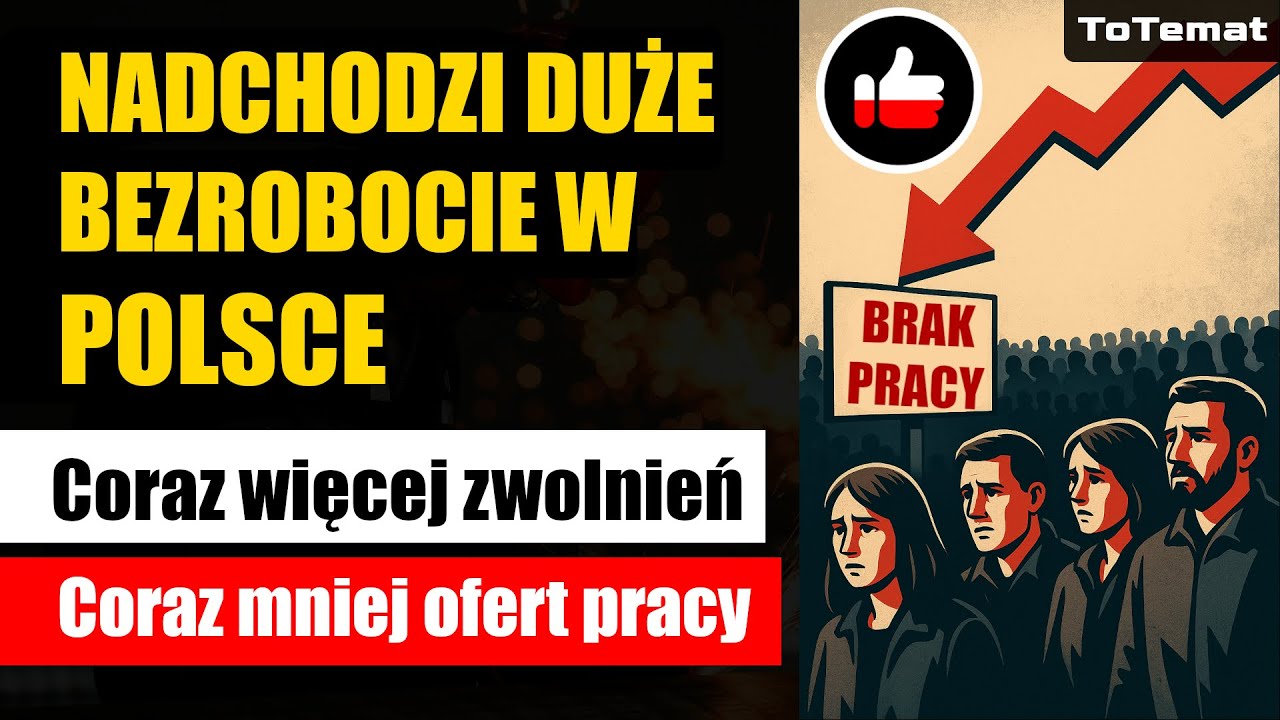 Nadchodzi duże bezrobocie w Polsce | Tysiące osób tarci pracę | Coraz mniej ofert pracy
