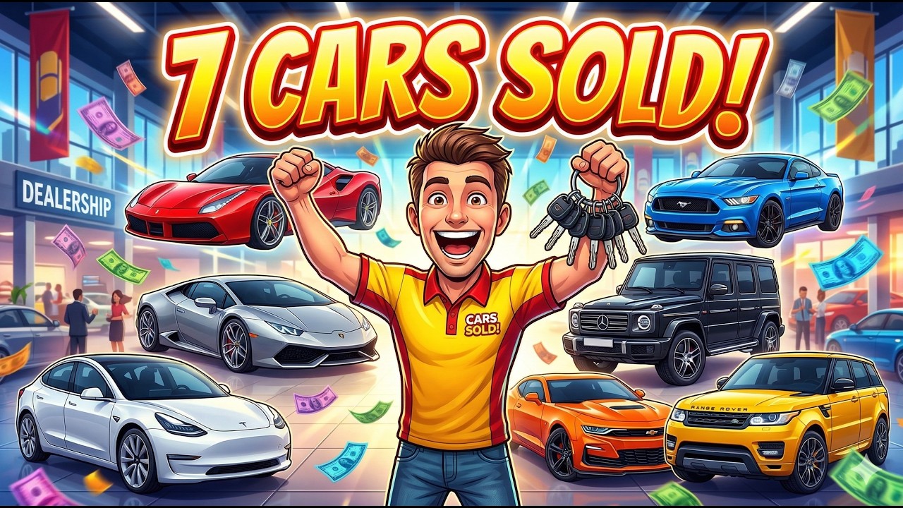 I Became a PRO Car Dealer – Sold 7 Cars FAST! 🚗🔥