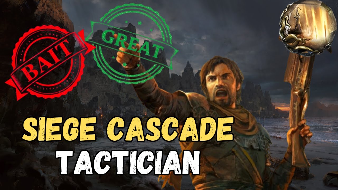 Siege Cascade Tactician - BAIT or GREAT? * GSF FULL PROGRESSION* |  PoE 2 0.2