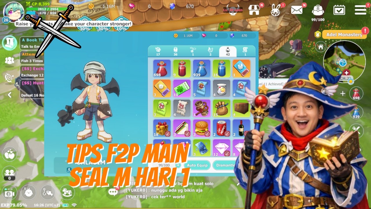 Seal M Cross Tips Main Hari Pertama | Bisikin Gaming 🤫