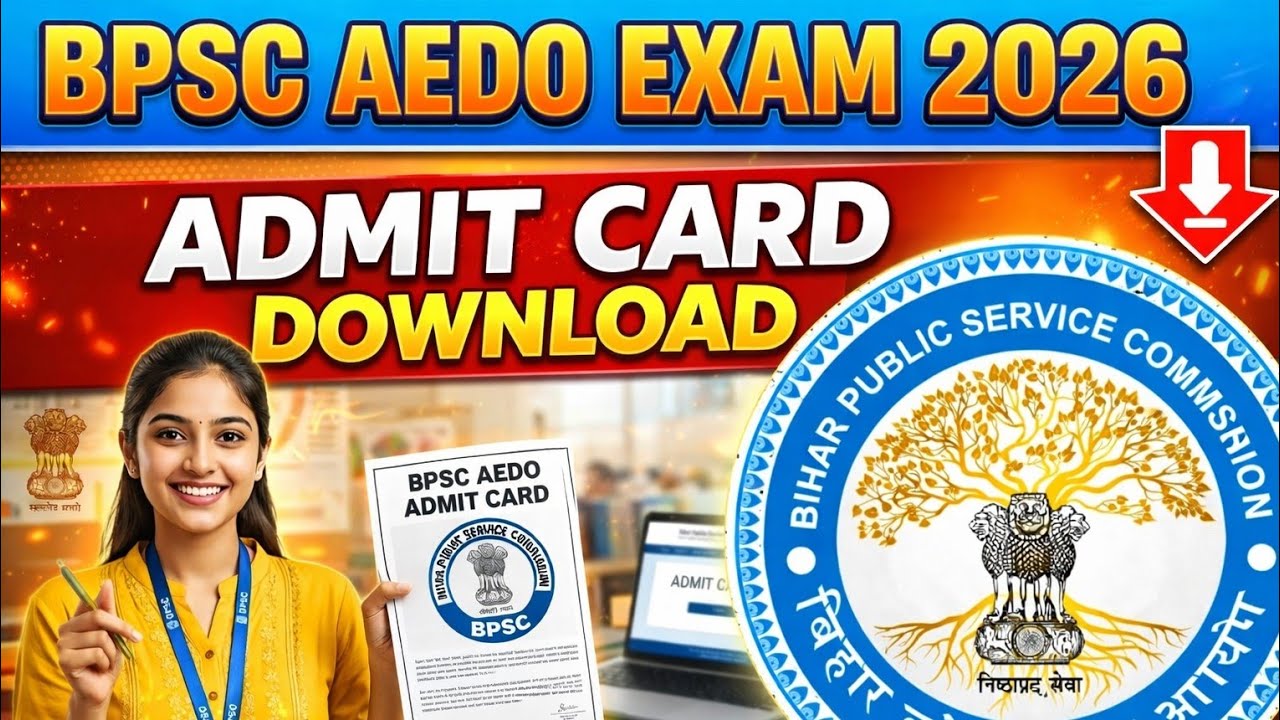 How to Download BPSC AEDO Admit Card 2026 | AEDO Exam