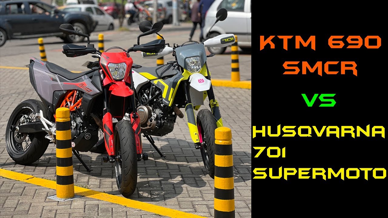 KTM 690 SMCR VS HUSQVARNA 701 SUPERMOTO 😱 / DRAG RACE