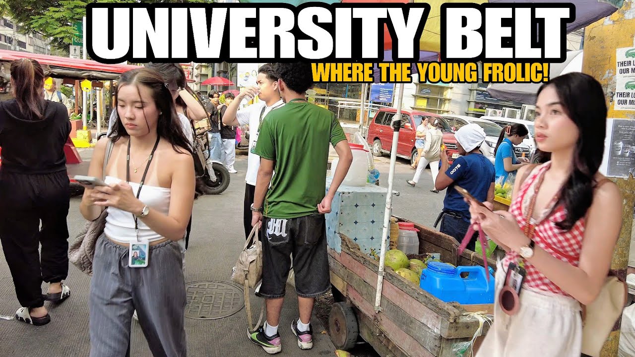 UNIVERSITY BELT WALKING TOUR IN SAMPALOC MANILA ESPAÑA BLVD PHILIPPINES[4K]