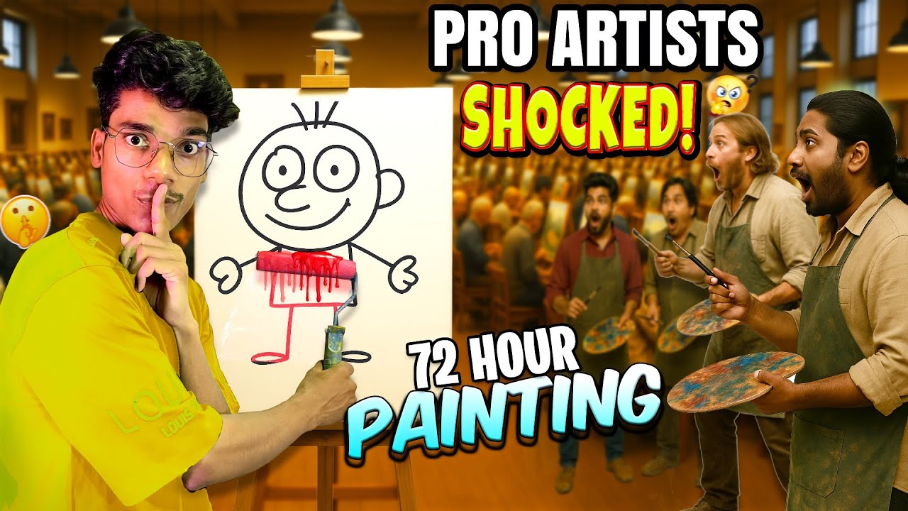 Pro Artists ke sath painting 😍|| Biggest Art Workshop in my life