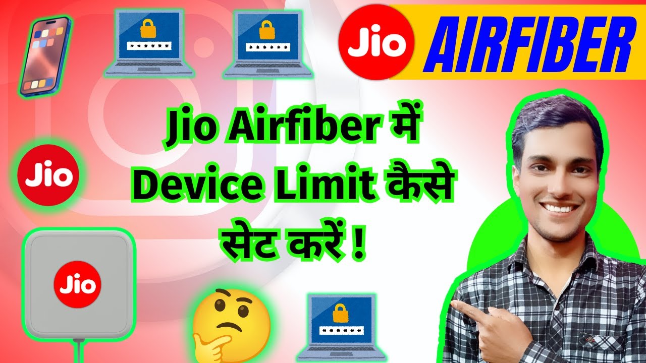 How to set device limit on Jio Airfiber | jio airfiber per device limit kaise set kare | Majid