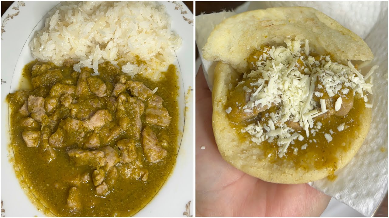 💥Como Hacer Carne de Puerco en Salsa Verde  Receta Mexicana Fácil y Rapida 🇲🇽