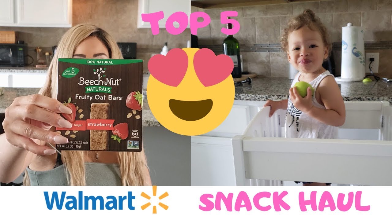 TOP 5 Organic Toddler Snacks from Walmart | AFFORDABLE BABY SNACK COLLAB with Chadeia Rynee