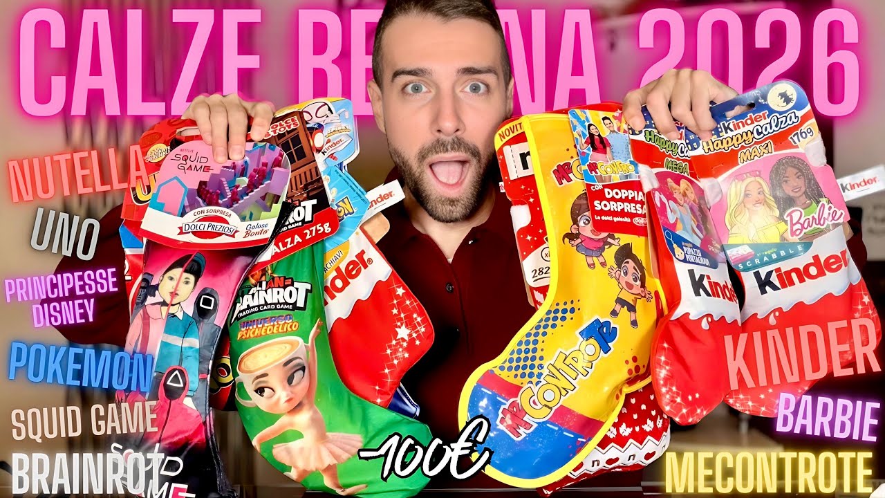 SFIDA CALZE DELLA BEFANA 2026: HO COMPRATO TUTTE QUELLE DISPONIBILI AL SUPERMERCATO! Top&Flop 🍫