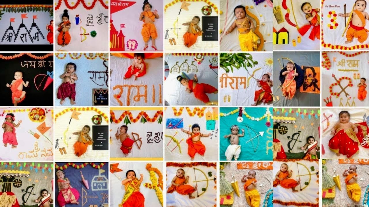 Ram Navami Theme Baby Photoshoot 2025|baby photo shoot Idea at home|रामनवमी theme baby photoshoot