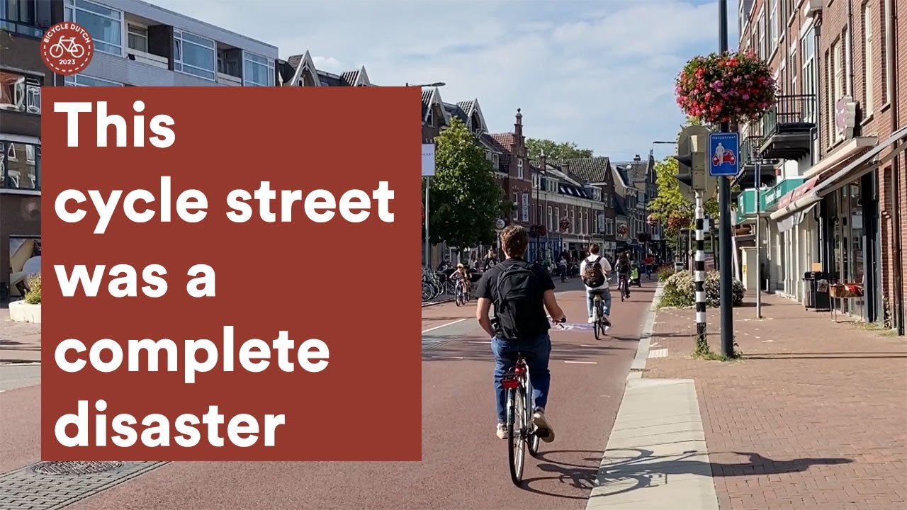This cycle street was a complete disaster