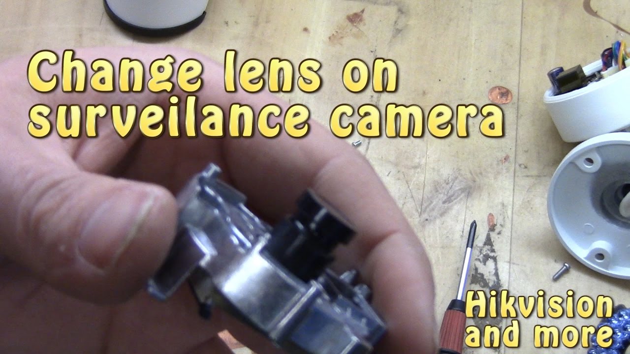 Lens-Change on surveillance camera
