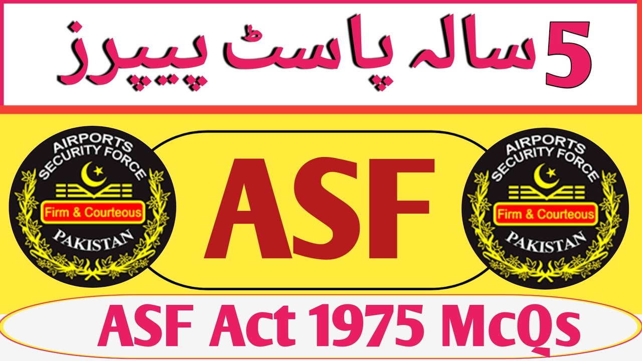 Asf Act 1975 mcqs |ASF written test 2023 | Asf Past Paper 2022|ASF Test Preparation 2023|ASF Act#asf