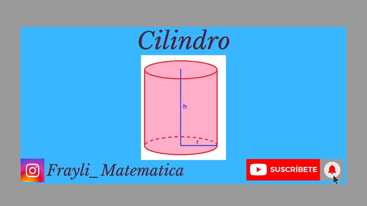 Cilindro | Definici&oacute;n y Ejemplos. #Subscr&iacute;bete #FrayliMatem&aacute;tica