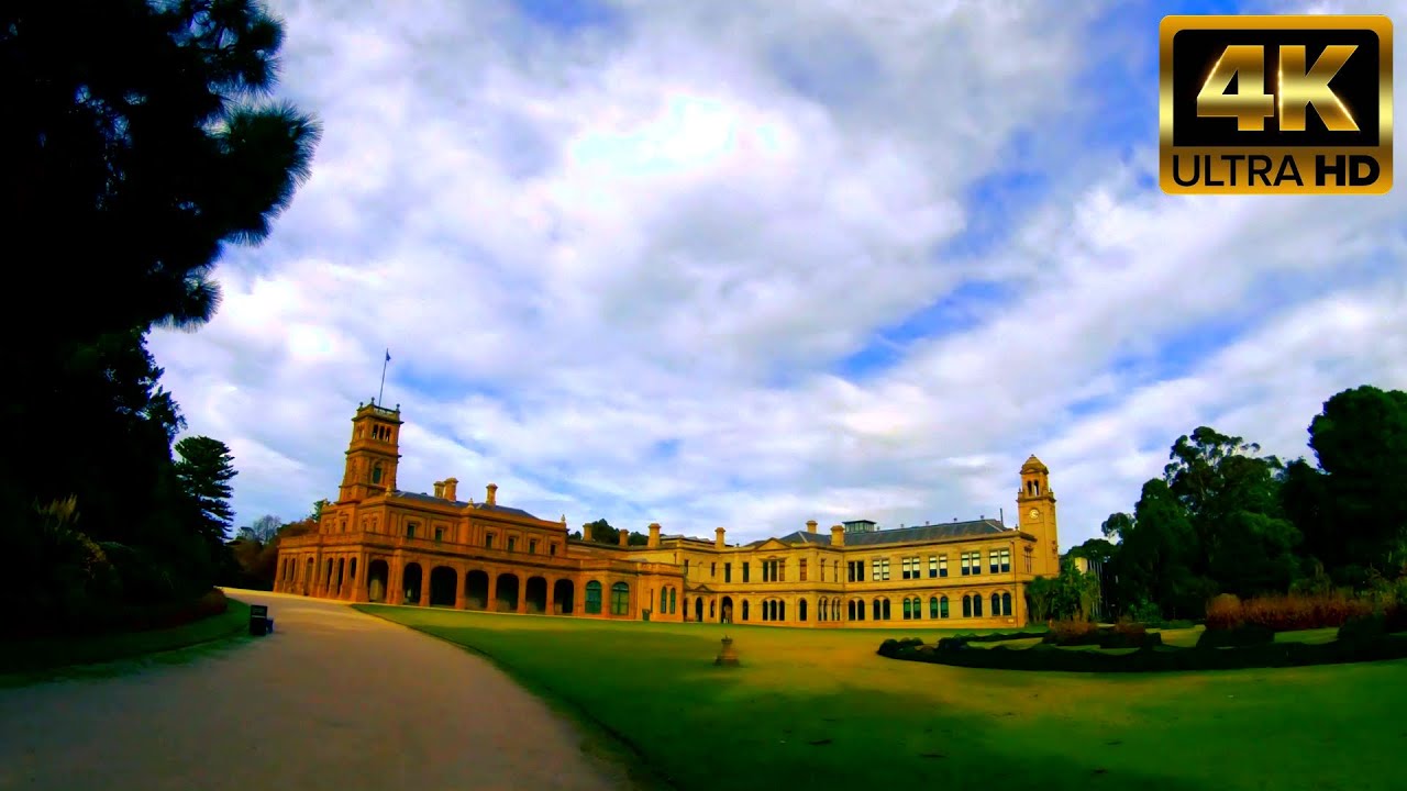 [4K] Walking Tour through  Werribee Park with Music (07.06.2021)