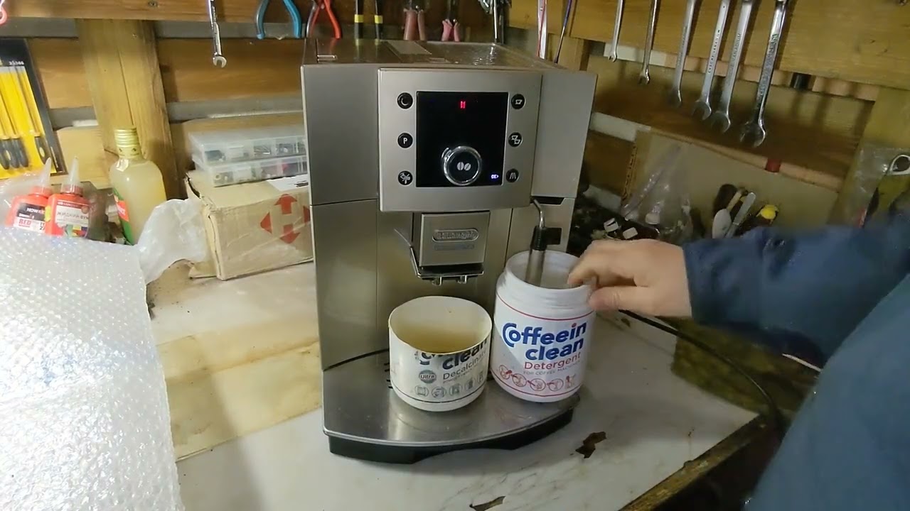 Очистка от накипи, кофемашина Delonghi Perfecta / Descaling, Delonghi Perfecta coffee machine