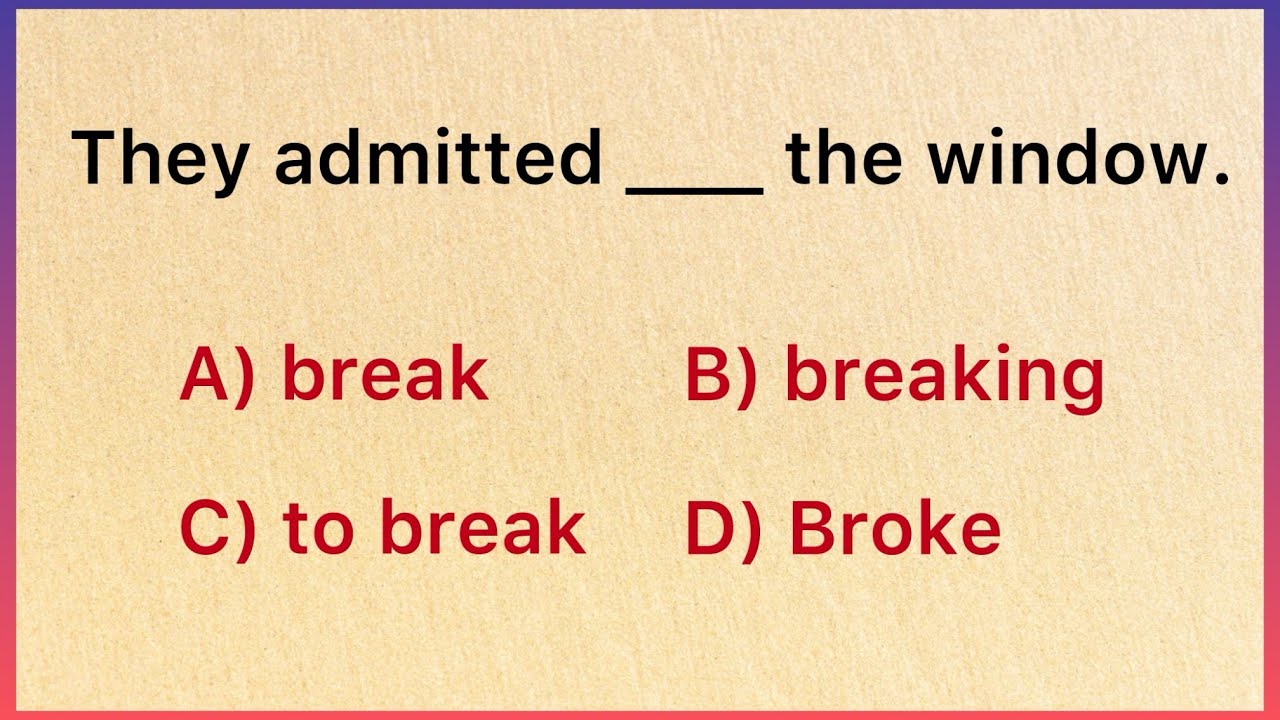 Mastering Gerunds and Infinitives: Challenging MCQ Quiz to Test Your Grammar Skills | English Test |