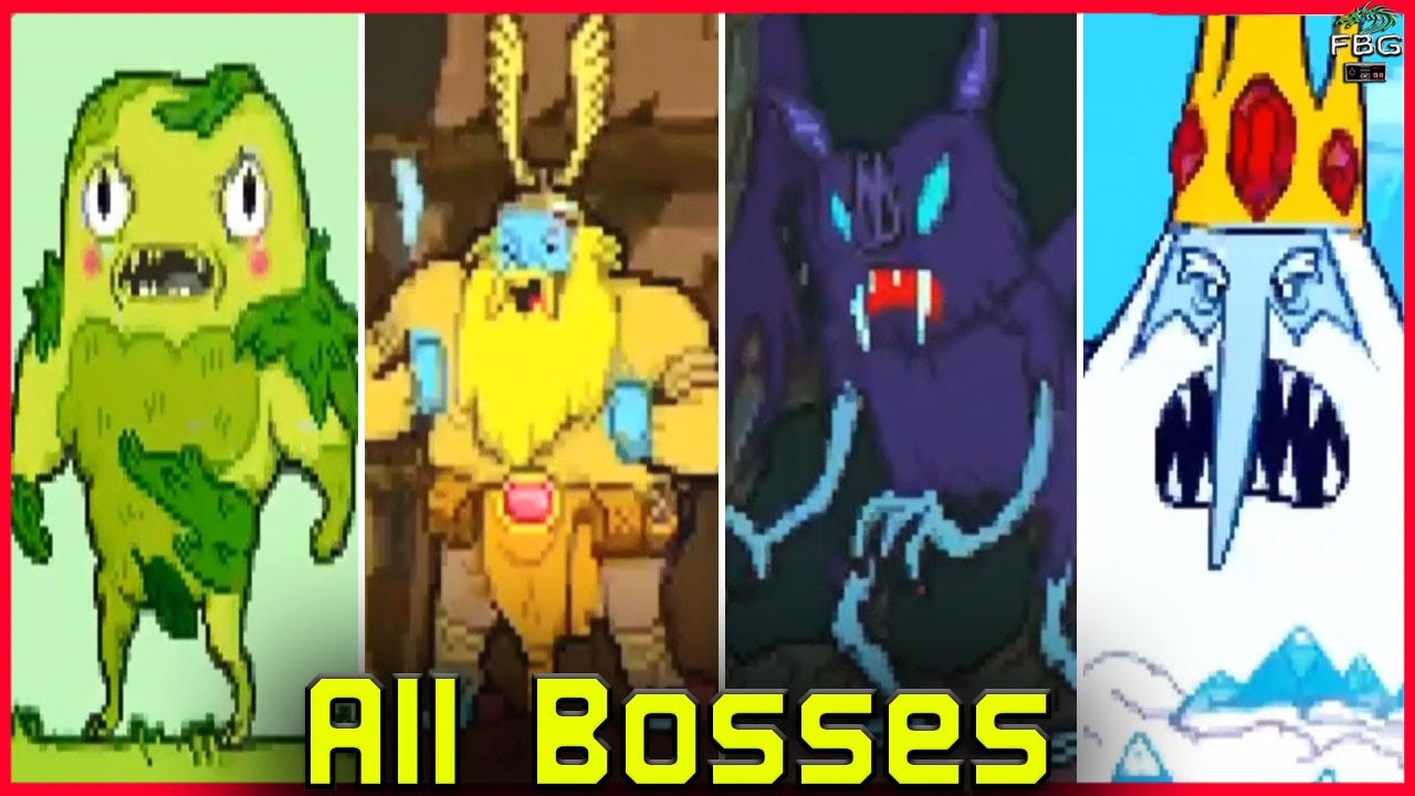 Adventure Time: Hey Ice King! Why'd You Steal Our Garbage - All Bosses