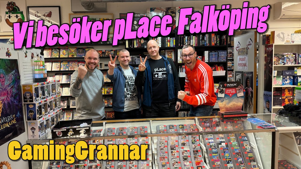 DAVE och hiro besöker spelbutiken pLace i Falköping! Vad finns på hemliga lagret?