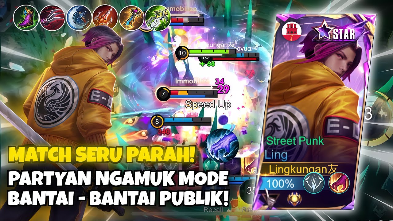MATCH SUPER KERAS! PARTYAN NGAMUK SAMPE DIBIKIN SILVER SEMUA! - MOBILE LEGENDS