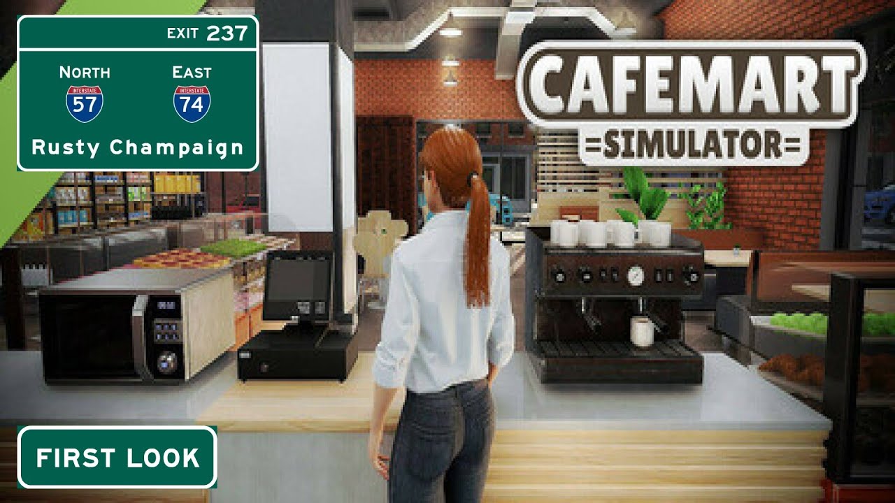 Cafemart Simulator Demo First Look - It's a Supermarket AND a Cafe All in One!