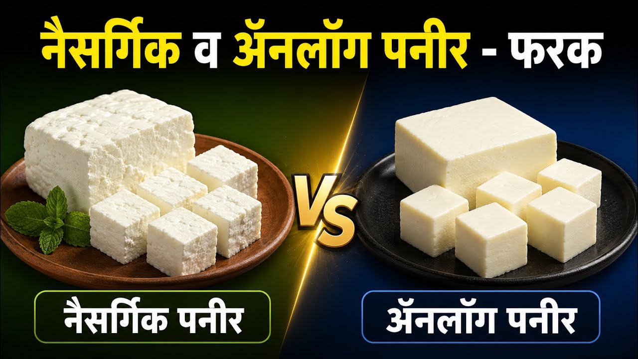 नैसर्गिक पनीर आणि ॲनलॉग पनीर मधील फरक ? Difference Between Natural & Analogue Paneer ?