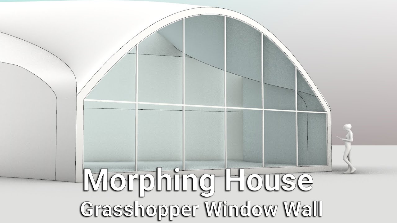 Morphing House Window Wall - Rhino Grasshopper parametric tutorial