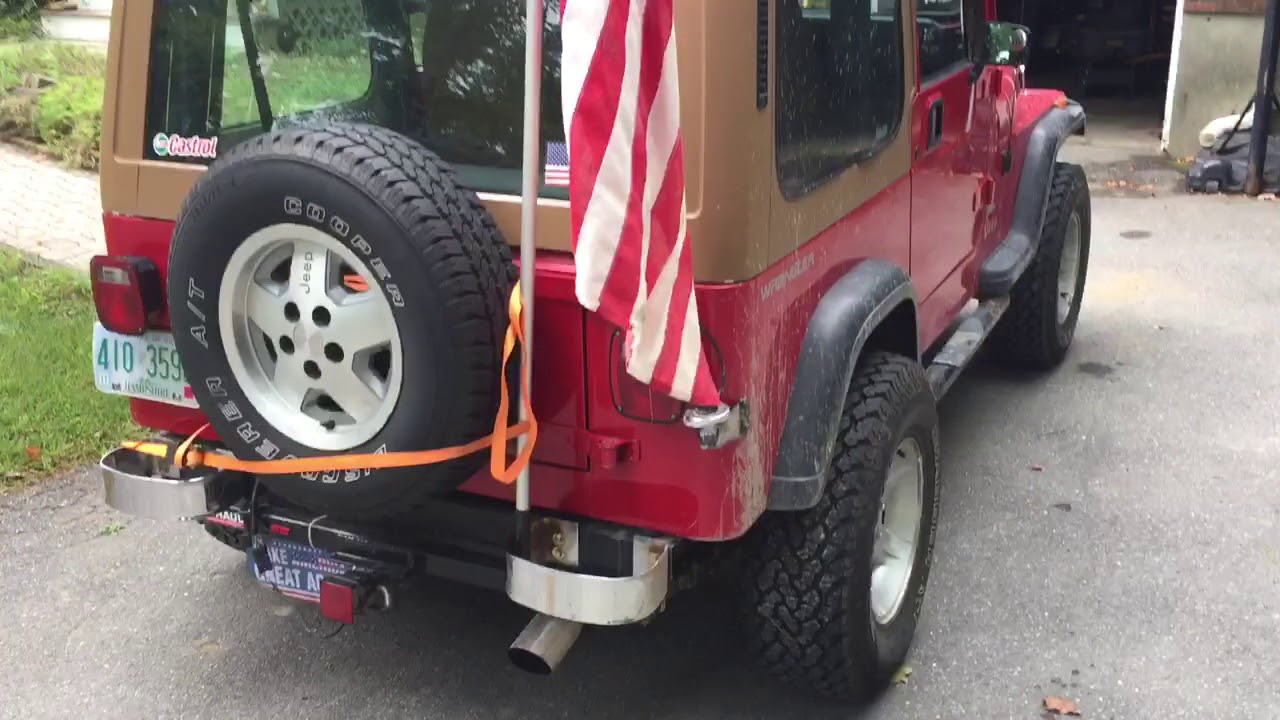 How to mount a flag on a Jeep YJ