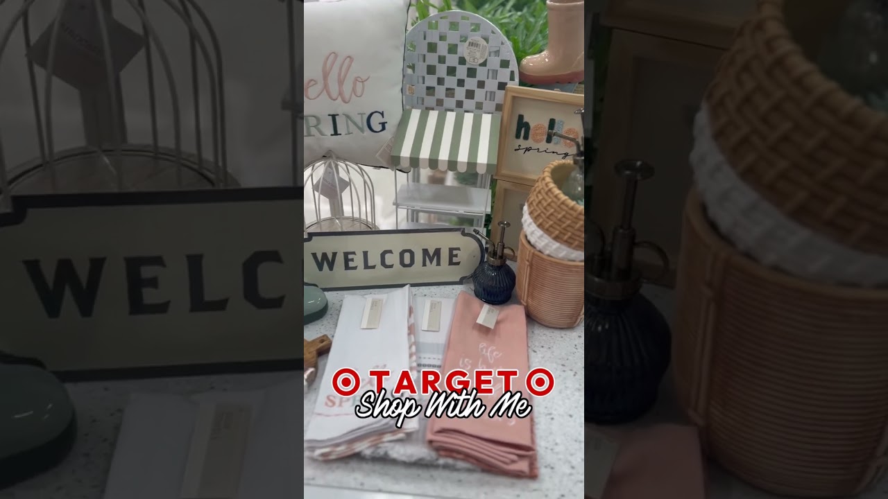 NEW Spring Target Dollar Spot Finds! 👩🏼&zwj;🌾🌷 #springdecor #target #targetdollarspot #shopwithme