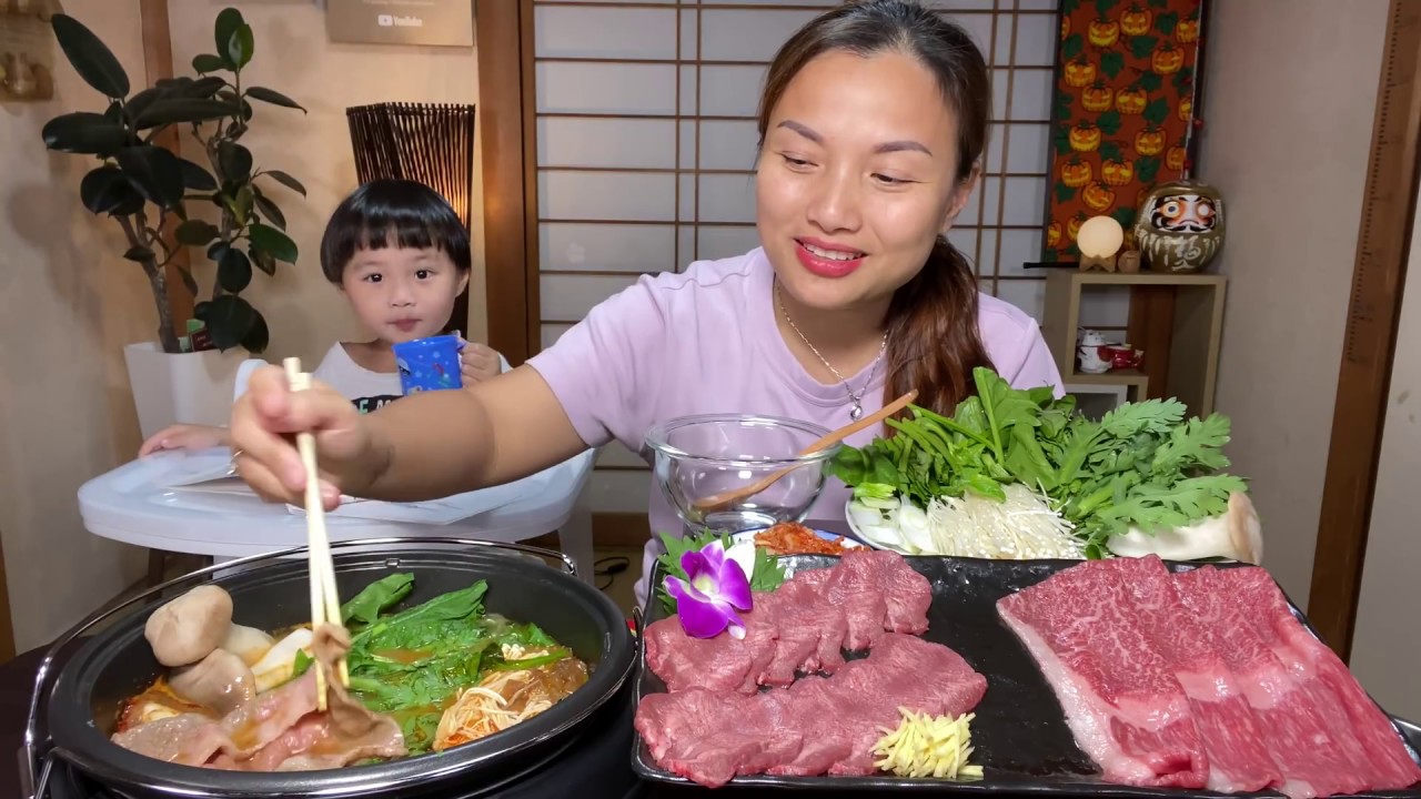 🇯🇵Ngon động trời với lẩu bò cay Hàn Quốc #394