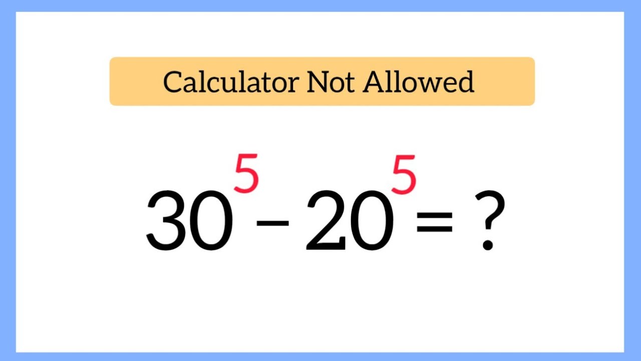 Exponential Maths Problem | Maths Olympiad