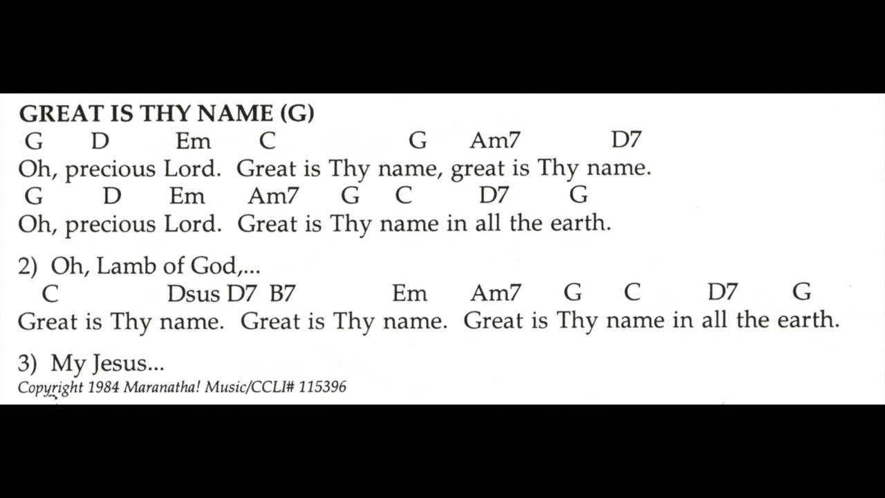 Great Is Thy Name - The Sanctuary Singers (Dan Marks)