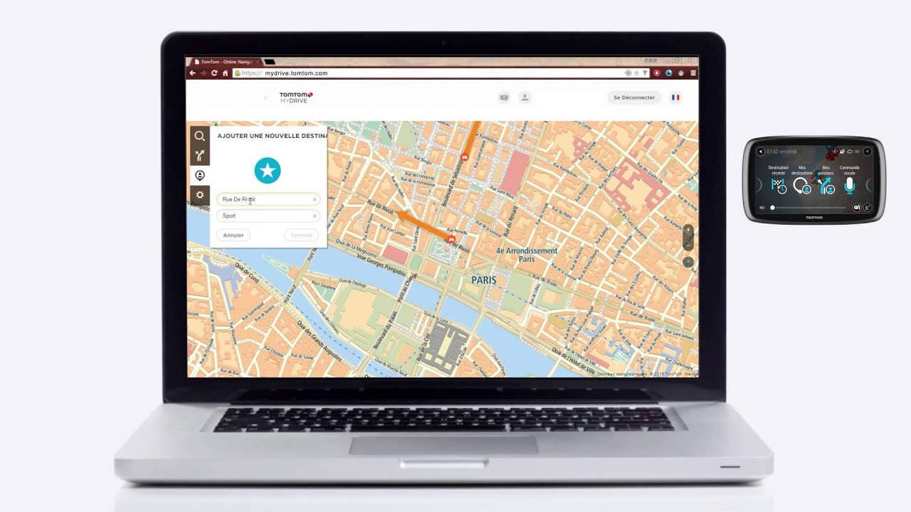 TomTom GO : utilisation de TomTom MyDrive