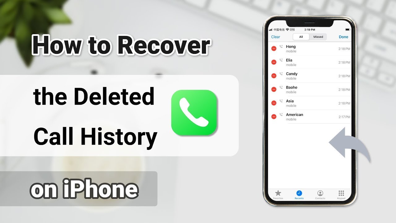 Как восстановить удаленную историю звонков на iPhone