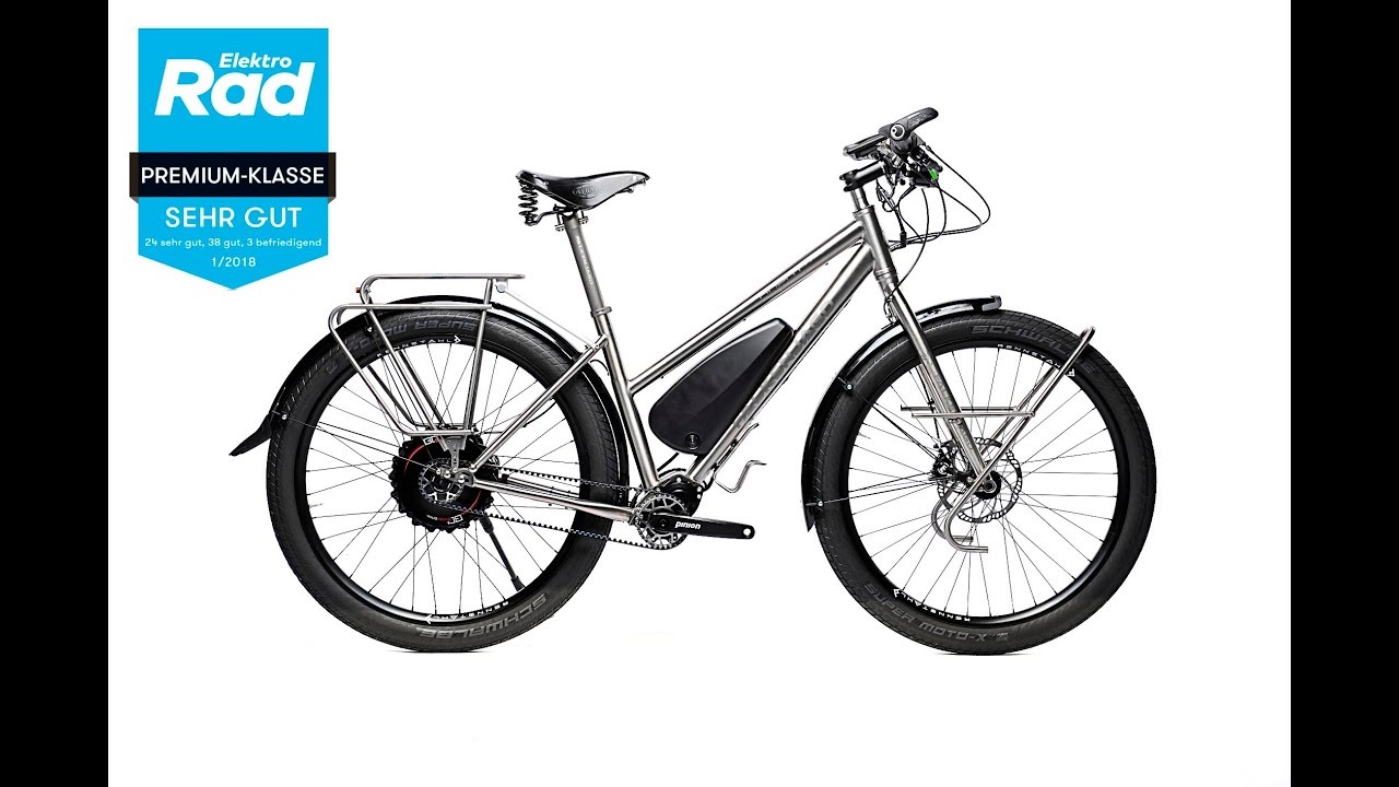 Falkenjagd Hoplit PI Trapez Go Swiss Heckantrieb E-Bike mit Pinion