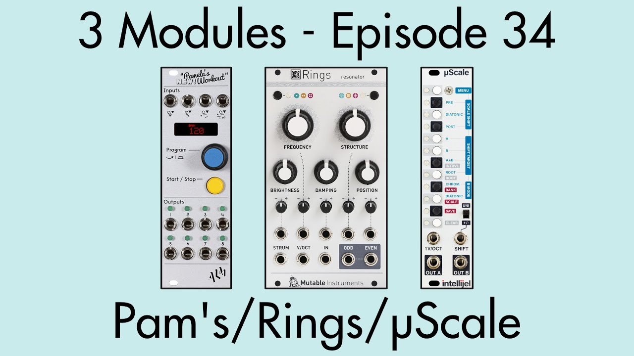 3 Modules #34: Pamela's New Workout, Rings, µScale