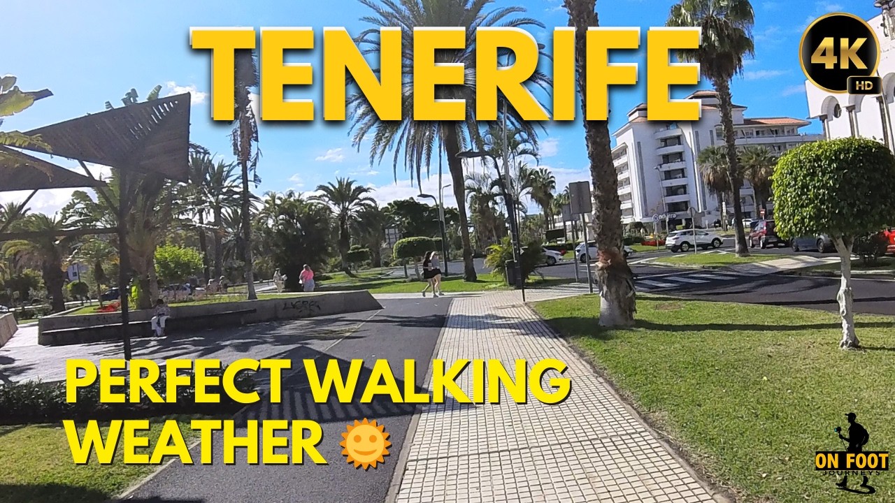 Tenerife - January 31, A Sunny Walk Through El Camisón | Las Américas Walk  |  Sun & Good Vibes 4K