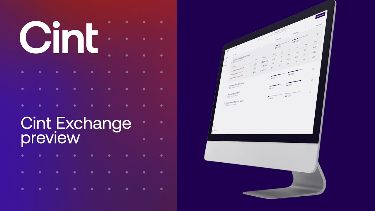 Cint Exchange Product Demonstration