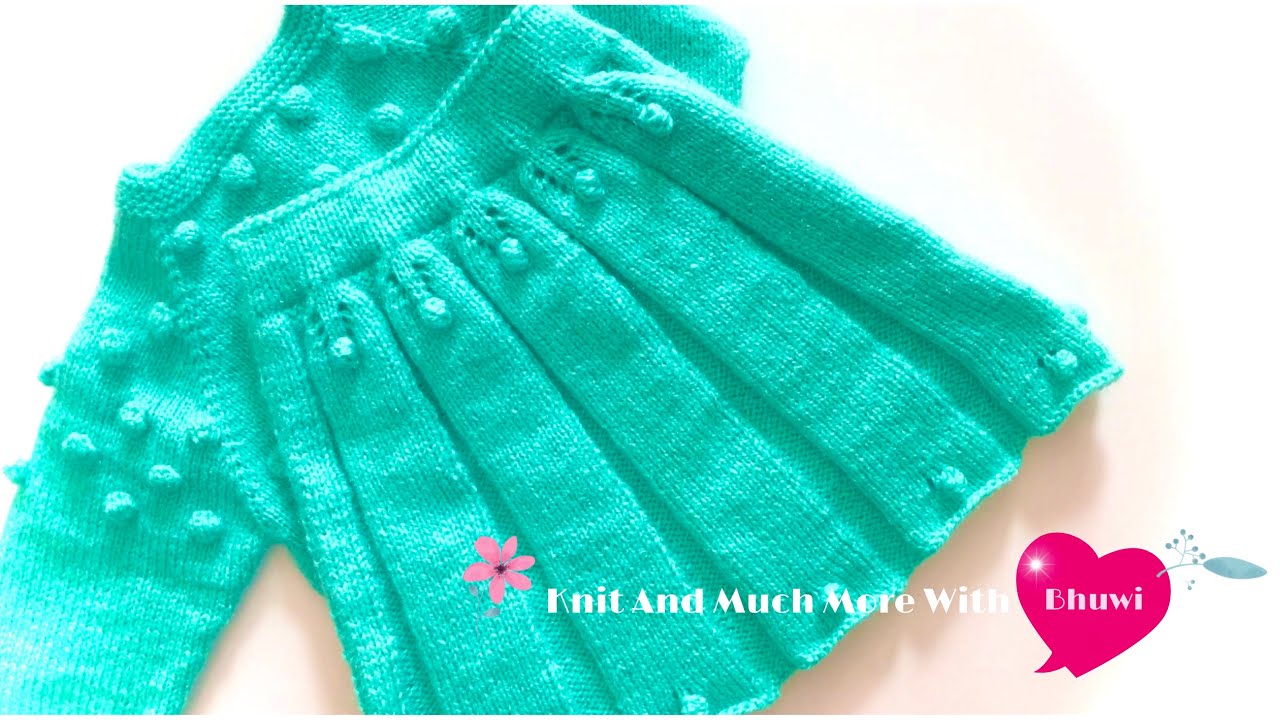 Beautiful And Simple Baby Skirt Knitting Design With Popcorn Pattern || Knit Skirt || Skirt Bunai
