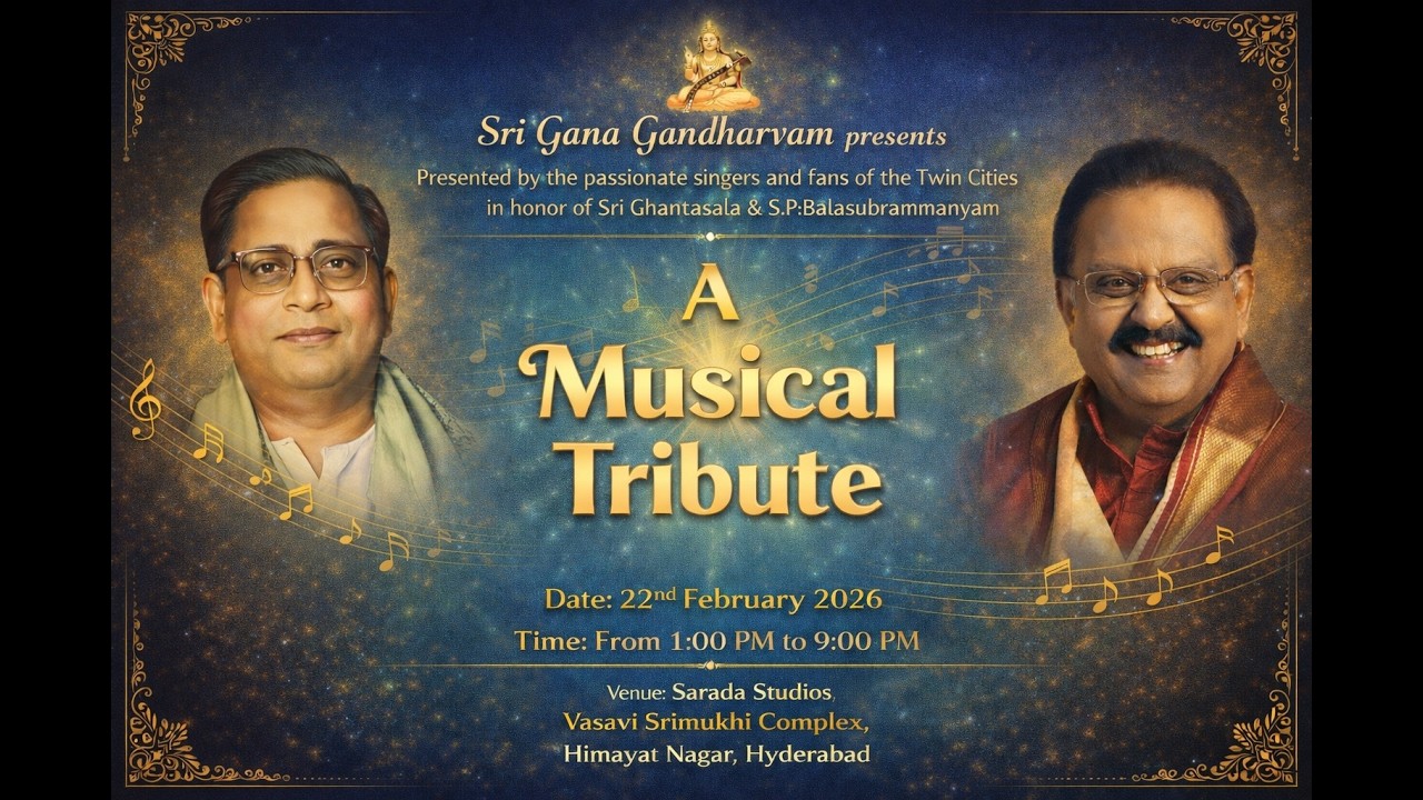 Sri Gana Gandharvam | A Musical Tribute | LIVE