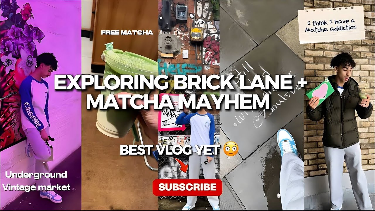 EXPLORING BRICK LANE +MATCHA MAYHEM VLOG (the best video yet )